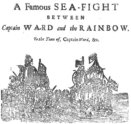 Captain Ward and the Rainbow broadside faceplate