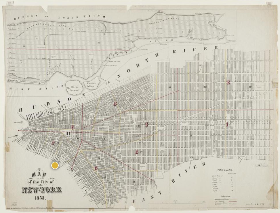 Joseph Walker burns in New York harbor