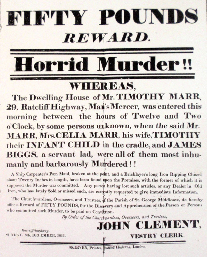 The Ratcliffe Highway Murders