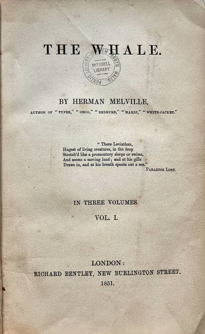 Moby-Dick Is Published in London as The Whale
