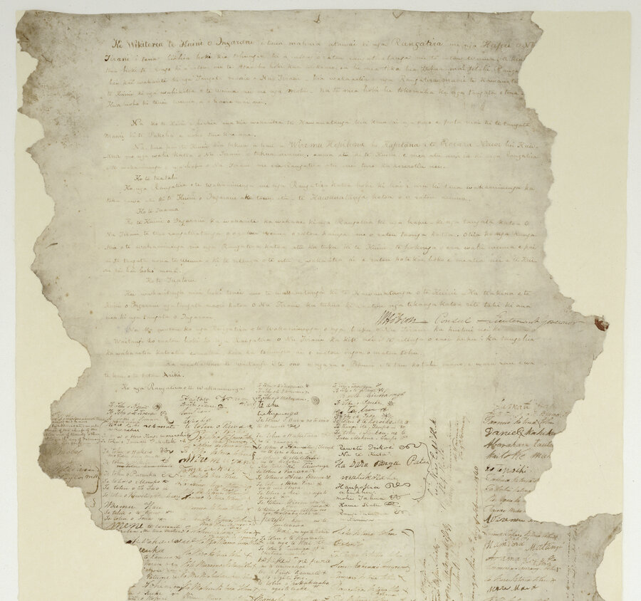 Signing of the Treaty of Waitangi